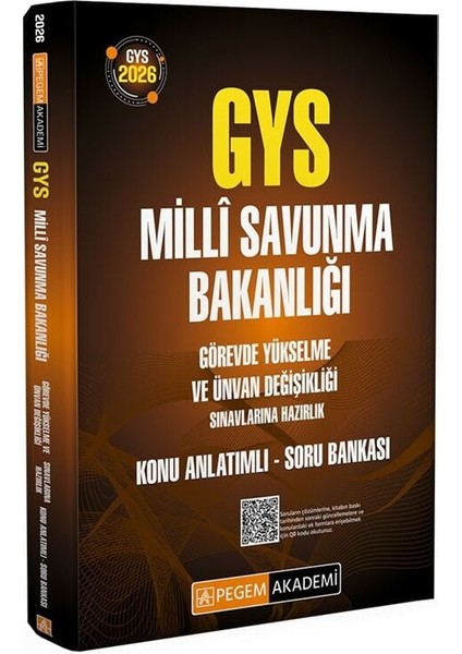 Pegem 2026 Gys Üds Milli Savunma Bakanlığı Konu Anlatımlı Soru Bankası Görevde Yükselme ve Ünvan Değişikliği Pegem Akademi Yayınları