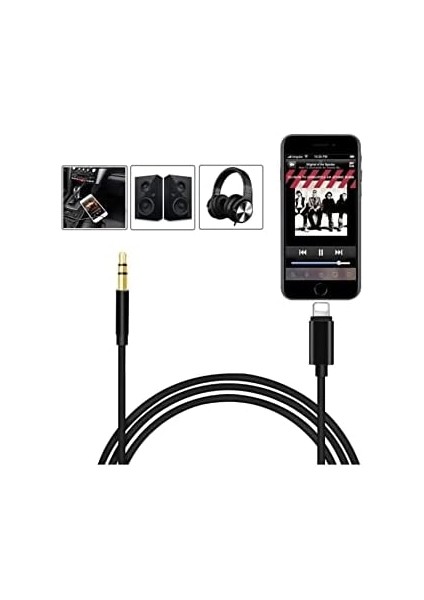 Aux Kablosu 3.5mm JH-023 - Siyah modelleri