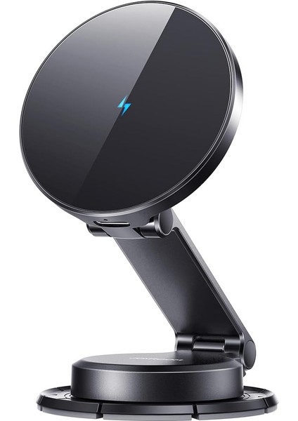 JR-ZS408 Manyetik Araç Montajı N55 Güçlü Mıknatıs 15W Kablosuz Şarj 360 ° Rotasyon Katlanabilir Telefon Tutucu Hızlı Araç Şarj Cihazı