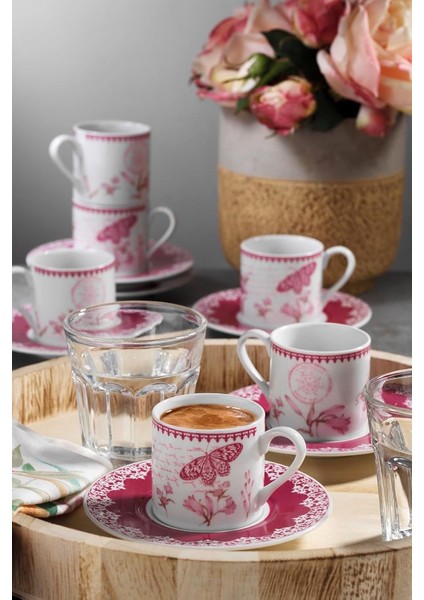 Rüya 12 Parça 6 Kişilik Kahve Takımı