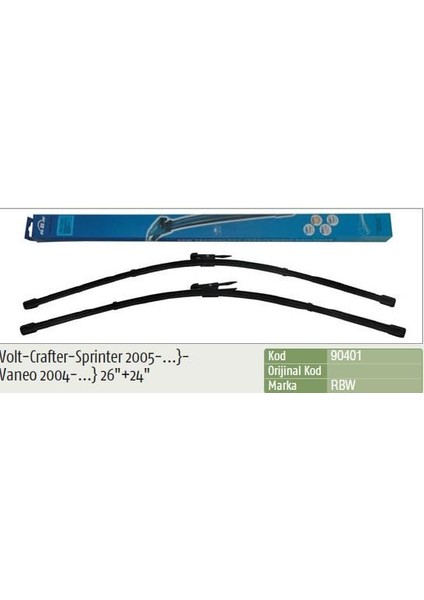 Silecek Süpürgesi (Muz) Vw Crafter Volt-Mercedes Sprınter-Vaneo (650 - 600 Mm)