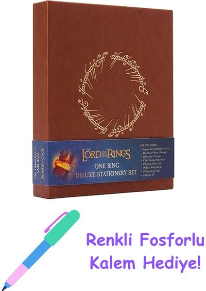 The Lord Of The Rings: One Ring Stationery Set + Fosforlu Kalem Hediye