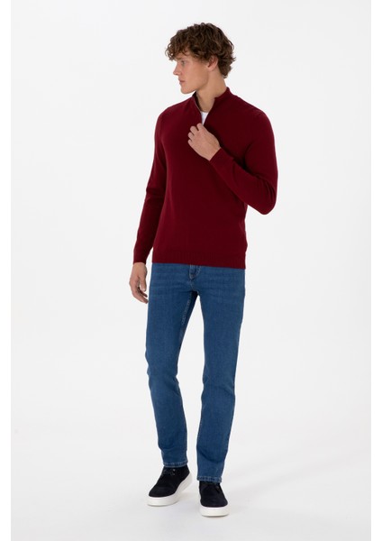 Erkek Bordo Kazak /triko 50313695-VR014 fırsatları