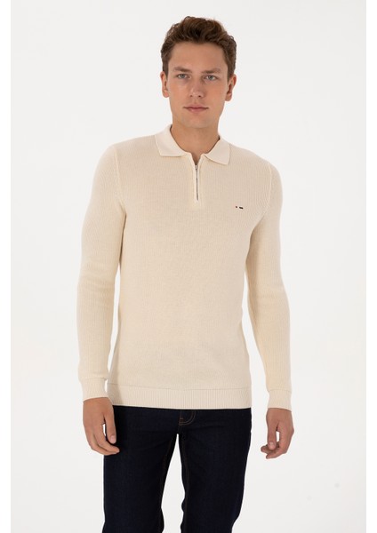 Erkek Krem Kazak /triko 50313685-VR071