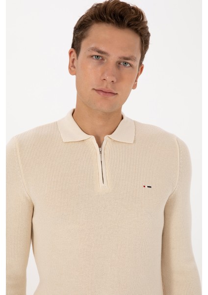 Erkek Krem Kazak /triko 50313685-VR071 fiyatları