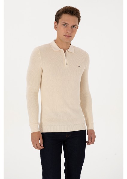 Erkek Krem Kazak /triko 50313685-VR071 modelleri