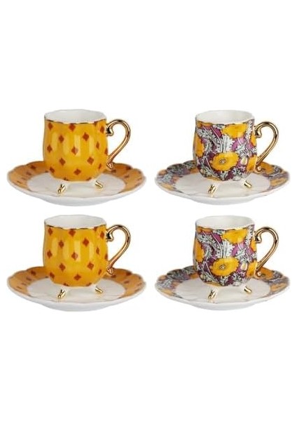 Art Eliana Dörtlü Ayaklı Kahve Fincanı Seti fiyatları