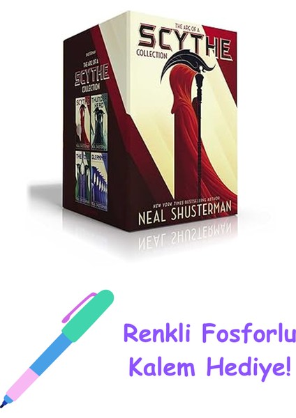 The Arc Of A Scythe Collection (Boxed Set): Scythe; Thunderhead; The Toll; Gleanings + Fosforlu Kalem Hediye