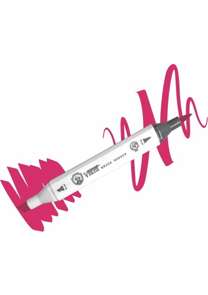 Graph Master Brush Marker R138 Crimson