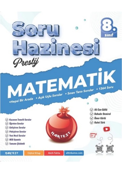 Nartest 2026 8.sınıf Prestij Matematik,fen,türkçe,tarih Soru Hazinesi +1 Lgs Deneme Hediyeli fiyatları