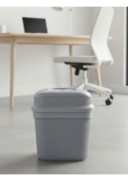 11 Litre Girdap (Yutan) Çöp Kovası – Geniş Hacim, Şık Tasarım, Mutfak, Banyo, Ofis Çöp Kovası