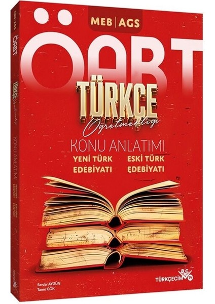 Türkçecim Tv Öabt Meb-Ags Türkçe Öğretmenliği Yeni Türk Edebiyatı, Eski Türk Edebiyatı Konu Anlatımı - Serdar Aygün, Taner Gök Türkçecim Tv Yayınları