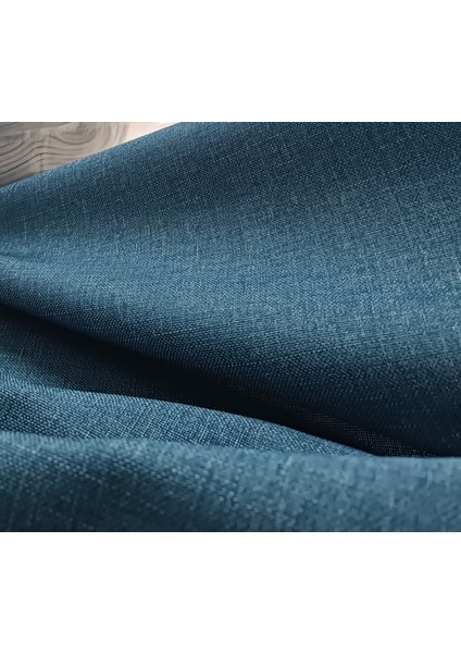 Mavi Hasır Keten Fon Perde - Pilesiz Dikim - MV5233 fiyatları