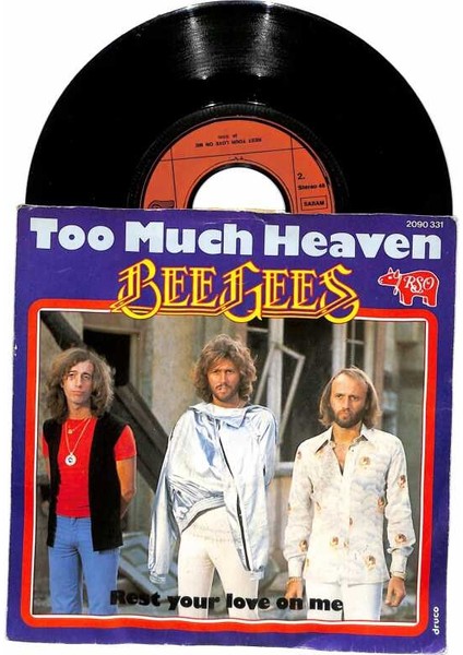 Bee Gees - Too Much Heaven Rest Your Love On Me Plak (109) PLK18875