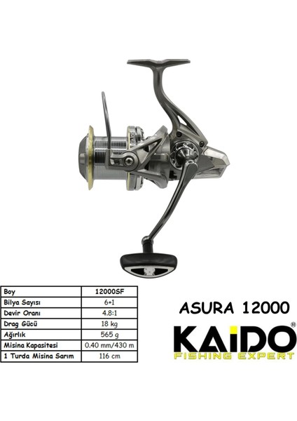 Kaıdo Asura 12000SF 6+1bb Surf Olta Makinesi modelleri