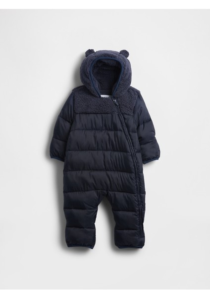 Bebek Lacivert Lightweight Şişme Tek Parça Tulum