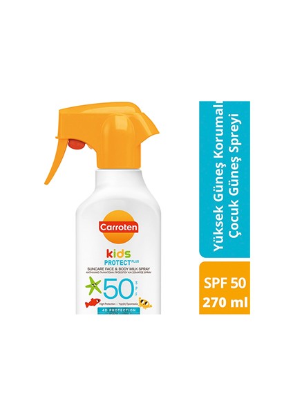 Kids Spf 50 Çocuk Güneş Spreyi – Yüksek Koruma, Yüz & Vücut Için, 270 ml modelleri