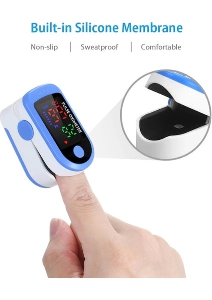 Mini Parmak Ucu Nabız Ölçer - Kan Oksijen Monitörü ( Lisinya )