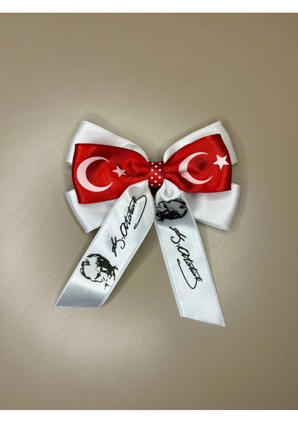 Atatürk Imzalı-Kırmızı Beyaz Saç Tokası-Ayyıldızlı TOKA-29EKIM-23NISAN-OKUL Gösterisi fiyatları