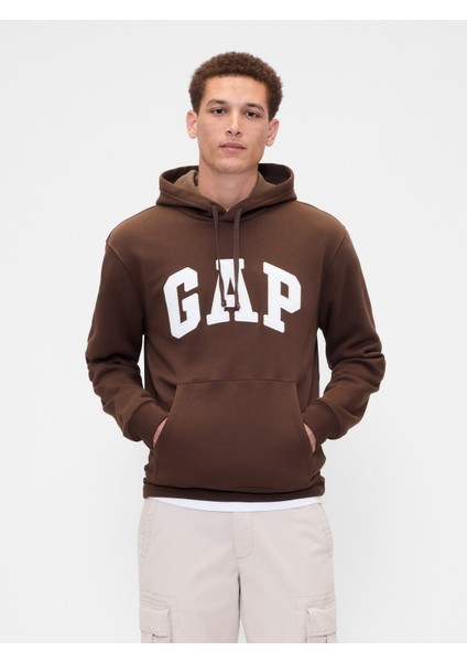 Erkek Kahverengi Gap Logo Relaxed Fleece Sweatshirt