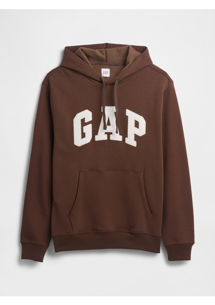 Erkek Kahverengi Gap Logo Relaxed Fleece Sweatshirt fiyatları