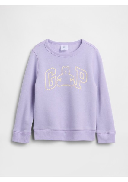 Erkek Bebek Açık Lila Gap Logo Sweatshirt