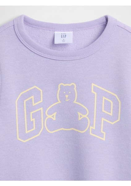 Erkek Bebek Açık Lila Gap Logo Sweatshirt fiyatları