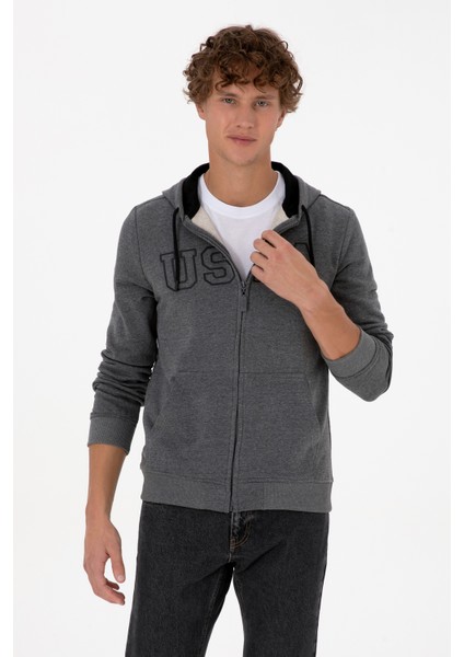 Erkek Antrasit Melanj Hırka (Örme) 50313719-VR081