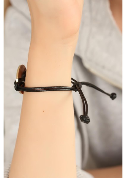 Freedom (Özgür) Siyah Deri Ipli Unisex Mood Bileklik - Lisinya fiyatları