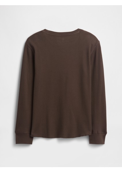 Erkek Çocuk Kahverengi Waffle-Knit T-Shirt fiyatları