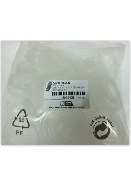 DİSTRİBÜTÖR TOZ KAPAK DİYAFRAMI R9-R11 7701021983 (50 ADET)