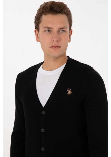 Erkek Siyah Hırka (Triko) 50307952-VR046 fiyatları