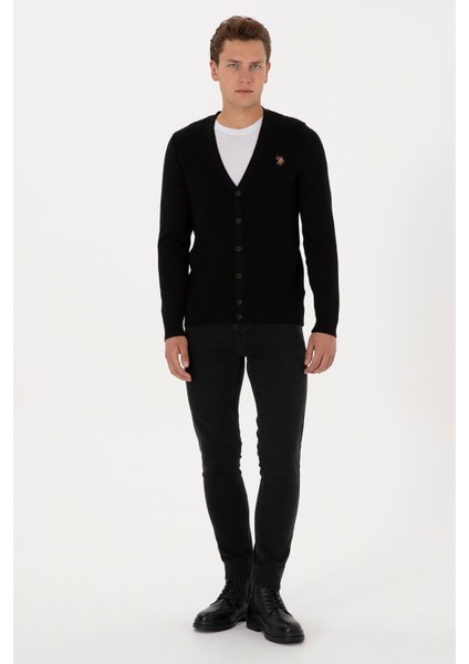 Erkek Siyah Hırka (Triko) 50307952-VR046 fırsatları