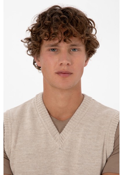 Erkek Koyu Bej Süveter 50318158-VR088 fiyatları