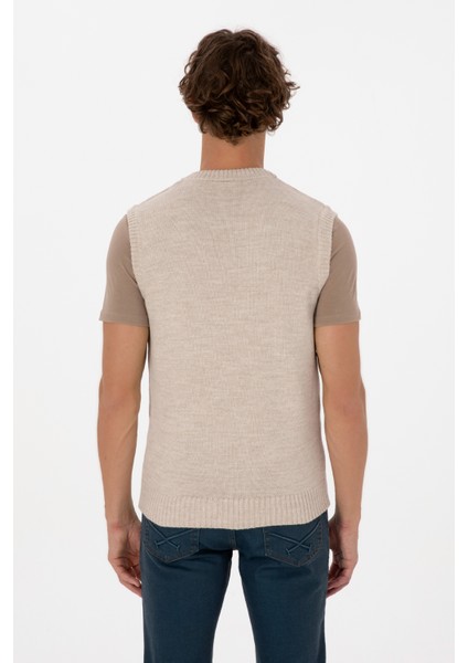 Erkek Koyu Bej Süveter 50318158-VR088 indirimleri