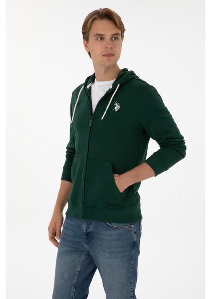 Erkek Koyu Yeşil Hırka (Örme) 50313748-VR079