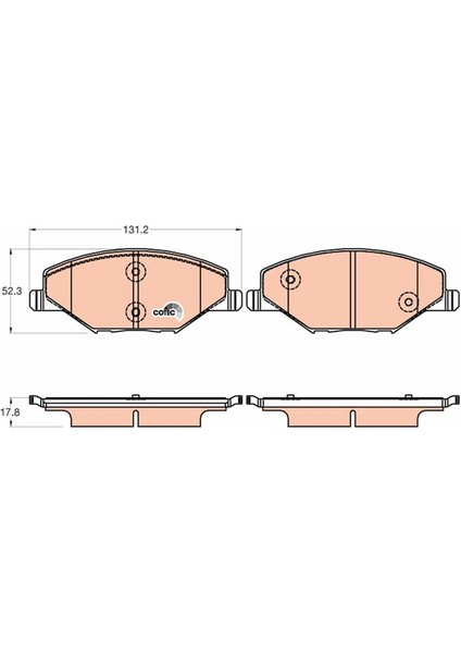 DİSK FREN BALATASI ÖN FABIA 2007 6RU698151 6RU698151A
