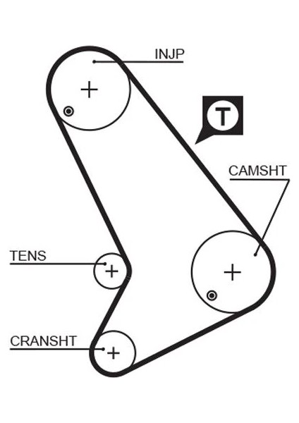 TRİGER KAYIŞI 130X254 130 DİŞ TRANSİT T15 -T12 1993-1999 CT1054 6195101 924F6K288AA 1C1Q6K288BA