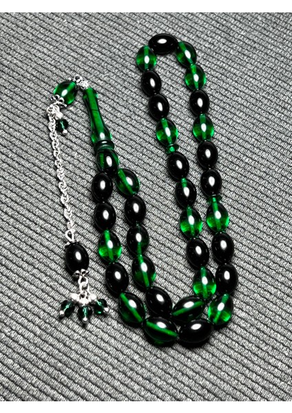 Sıkma Kapsül Model Kehribar 925 Ayar Gümüş Tesbih modelleri