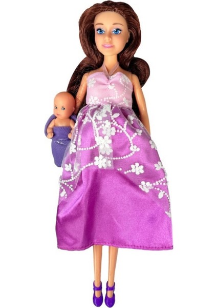 Hamile Bebek ve Minik Bebeği - 115153 - Mor (Lisinya)