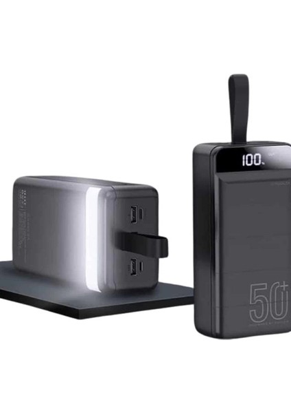 Powerbank Çoklu Şarj Girişi 50.000 Mah Taşınabilir Dijital Göstergeli modelleri