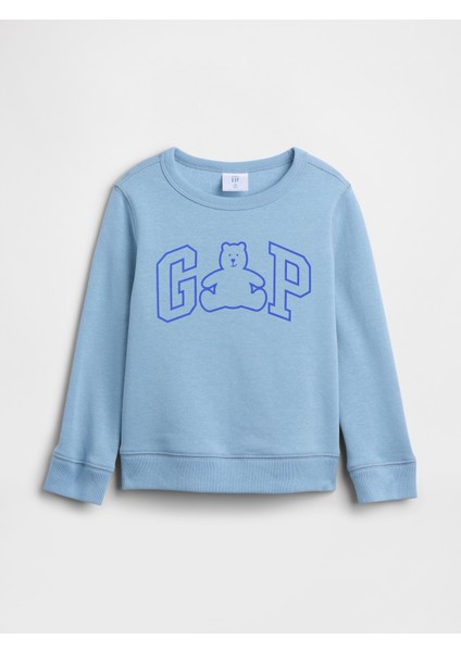 Erkek Bebek Açık Mavi Gap Logo Sweatshirt