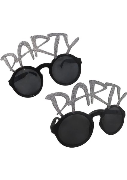 Gümüş Simli Party Yazılı Parti Gözlüğü Show 15X7 cm - Lisinya fiyatları
