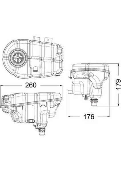 CRT60000S Yedek Su Deposu 4G0121403AC 4G0121403AG 4G0121403D