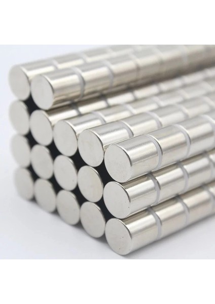 5 Adet 4x4 mm Yuvarlak Neodyum Mıknatıs N35 Güçlü Magnet Nikel Kaplama fiyatları