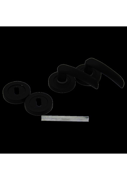 Çelikel Eriş-10 Amerikan Oda Kapı Kolu Siyah (5148)