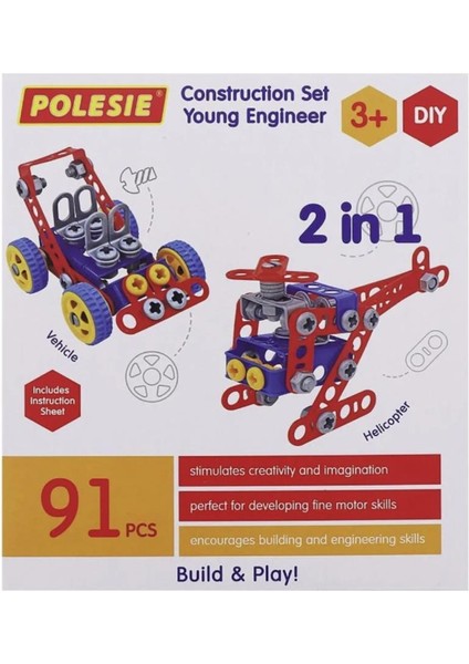POL-72986 - Mucit Tasarım 91 Parça Eğitici Set (Lisinya)