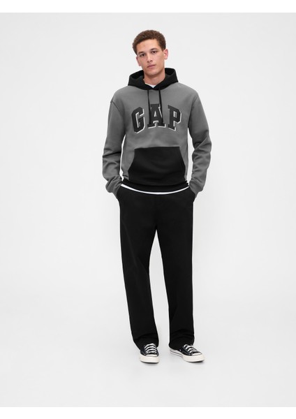 Erkek Gri Relaxed Gap Logo Colorblock Sweatshirt modelleri
