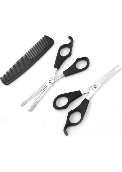 Kuaför Seti Saç Kesme ve Inceltme Makası Tarak Hediye 3lü Set - Lisinya