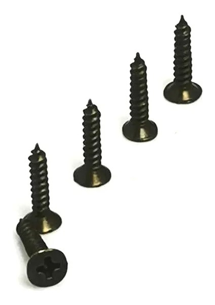 Klips, Menteşe, Ayak Vidası 2,2x7,5mm Çelik - Siyah 100 Adet - Lisinya